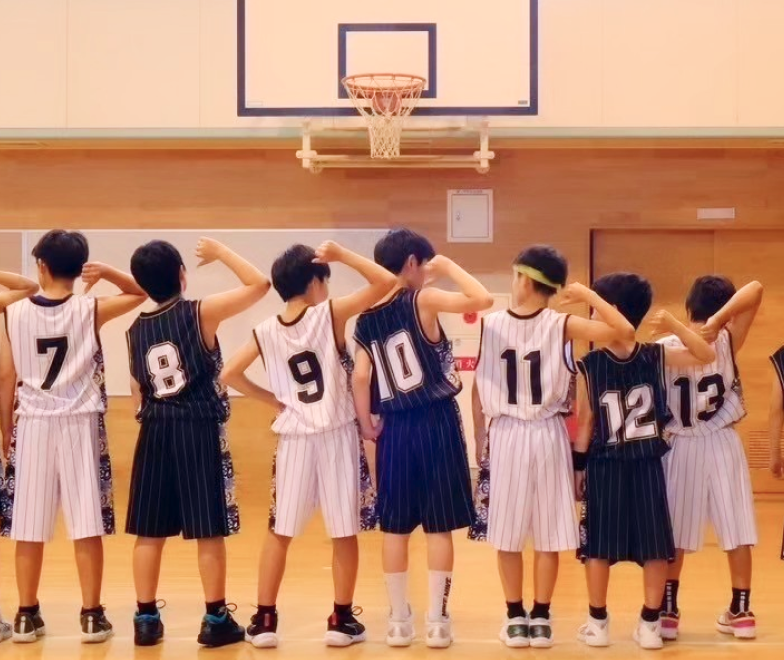 バスケットボールチームの写真